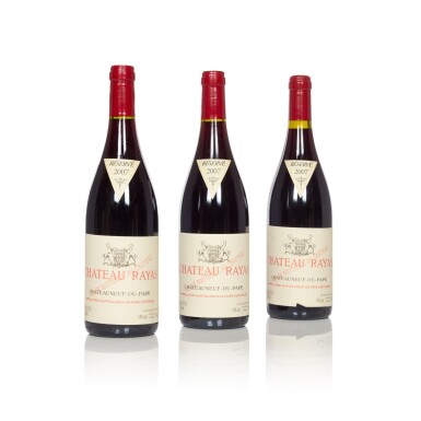 View full screen - View 1 of Lot 8515. Châteauneuf du Pape, Réservé 2007 Château Rayas (3 BT).