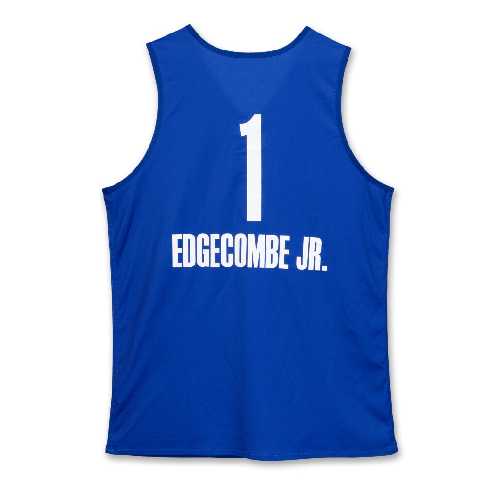 View full screen - View 1 of Lot 25. VJ Edgecombe Jr. 2025 NBA Draft Combine Worn Jersey.