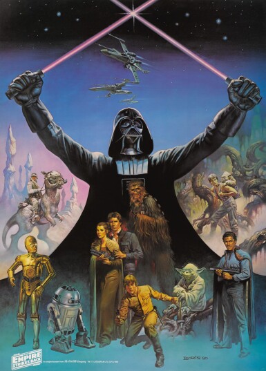 View full screen - View 1 of Lot 70. THE EMPIRE STRIKES BACK, SPECIAL COCA COLA TIE-IN POSTER, BORIS VALLEJO, US, 1980.