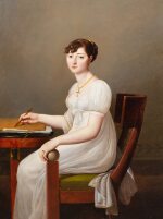 Portrait of Clémence de Laage, Marquess of Lézay Marnésia