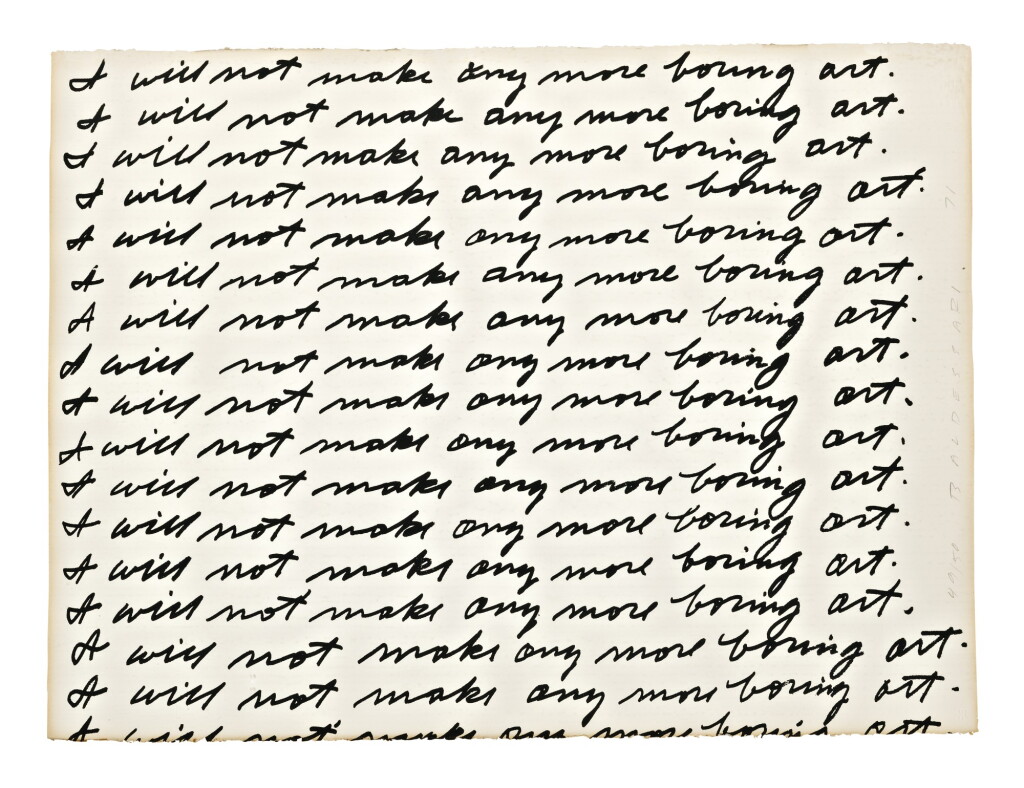 View full screen - View 1 of Lot 3. JOHN BALDESSARI | I WILL NOT MAKE ANY MORE BORING ART.