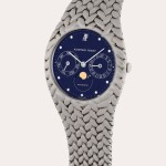 Cobra, Reference 25647BC | A white gold bracelet watch with day, date and moon phases | Circa 1984
