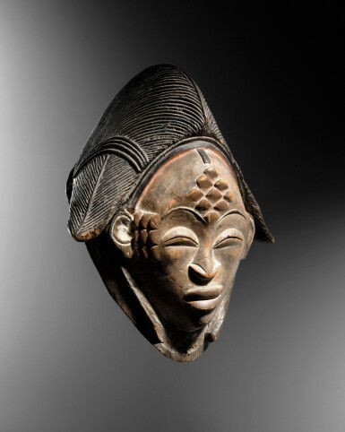 View full screen - View 1 of Lot 45. Punu Mask, Gabon.