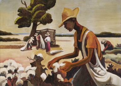 View full screen - View 1 of Lot 355. Study for 'The Cotton Picker'.