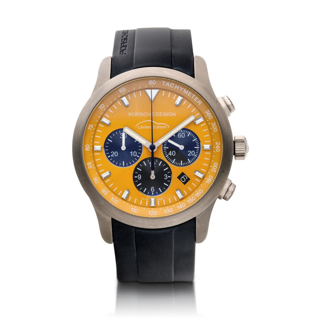 View full screen - View 1 of Lot 248. Reference 6612.11/1 'PTC 911', A limited edition titanium automatic chronograph wristwatch with date, Circa 2006 .