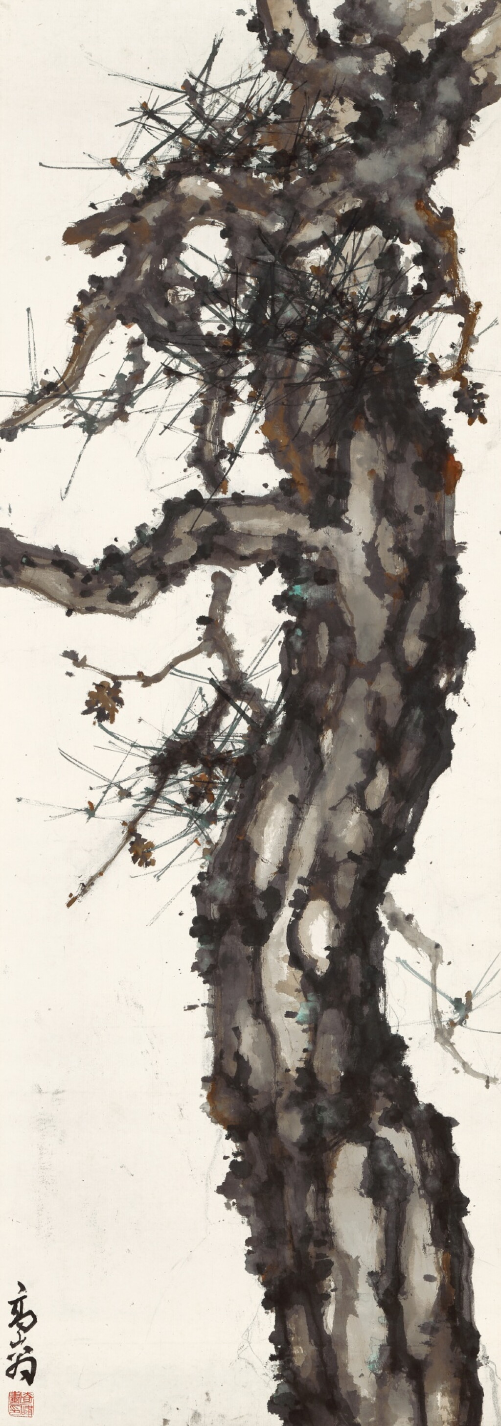 View full screen - View 1 of Lot 3178. 高奇峰 蒼松 | Gao Qifeng, Towering Pine Tree.
