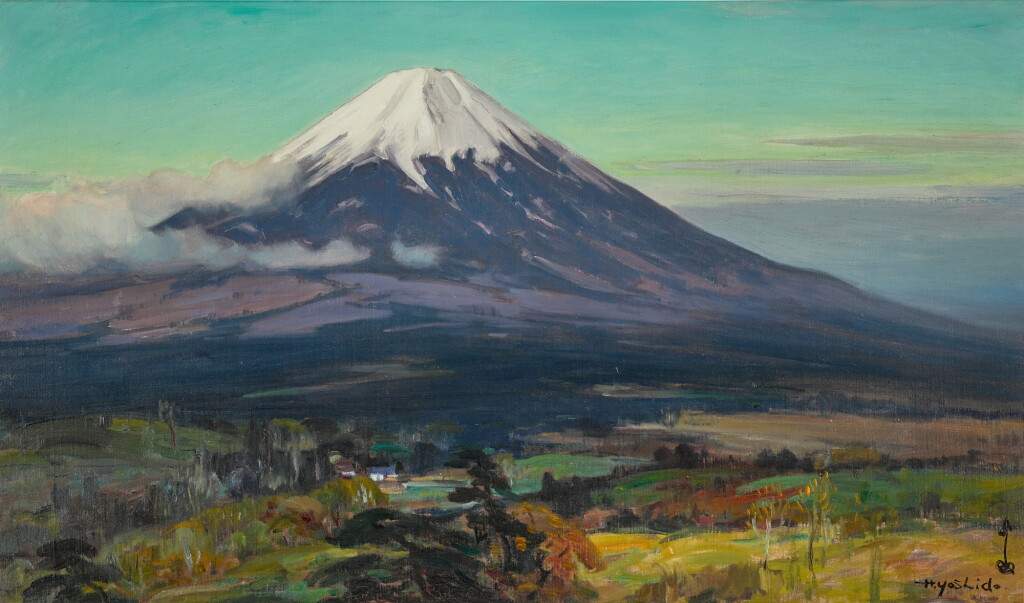 View full screen - View 1 of Lot 65. Hiroshi Yoshida (1876-1956) | View of Mount Fuji | Taisho - Showa period, 20th century.