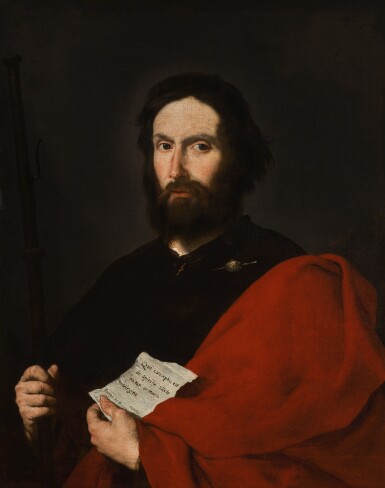 View full screen - View 1 of Lot 14. JUSEPE DE RIBERA, CALLED LO SPAGNOLETTO | Saint James the Greater | 胡塞佩・德・里貝拉 - 或稱洛・斯帕尼奧萊托 | 《聖大雅各伯》.