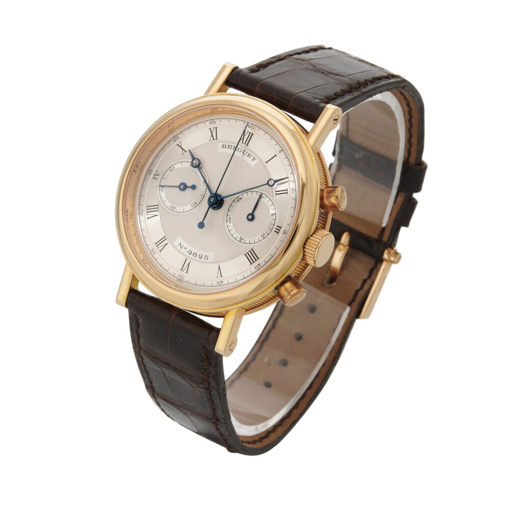 View full screen - View 1 of Lot 208. Classique Chronograph, Ref. 3237 | Yellow gold chronograph wristwatch | Circa 1994.