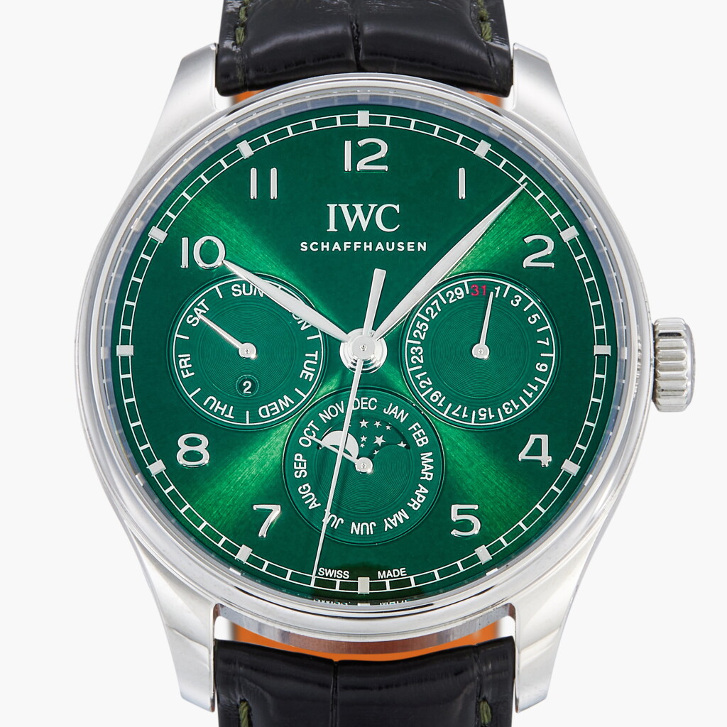 View full screen - View 1 of Lot 266. Portugieser Perpetual Calendar, Reference IW34407 | A stainless steel perpetual calendar wristwatch with moon phases and leap year indication | Circa 2022.