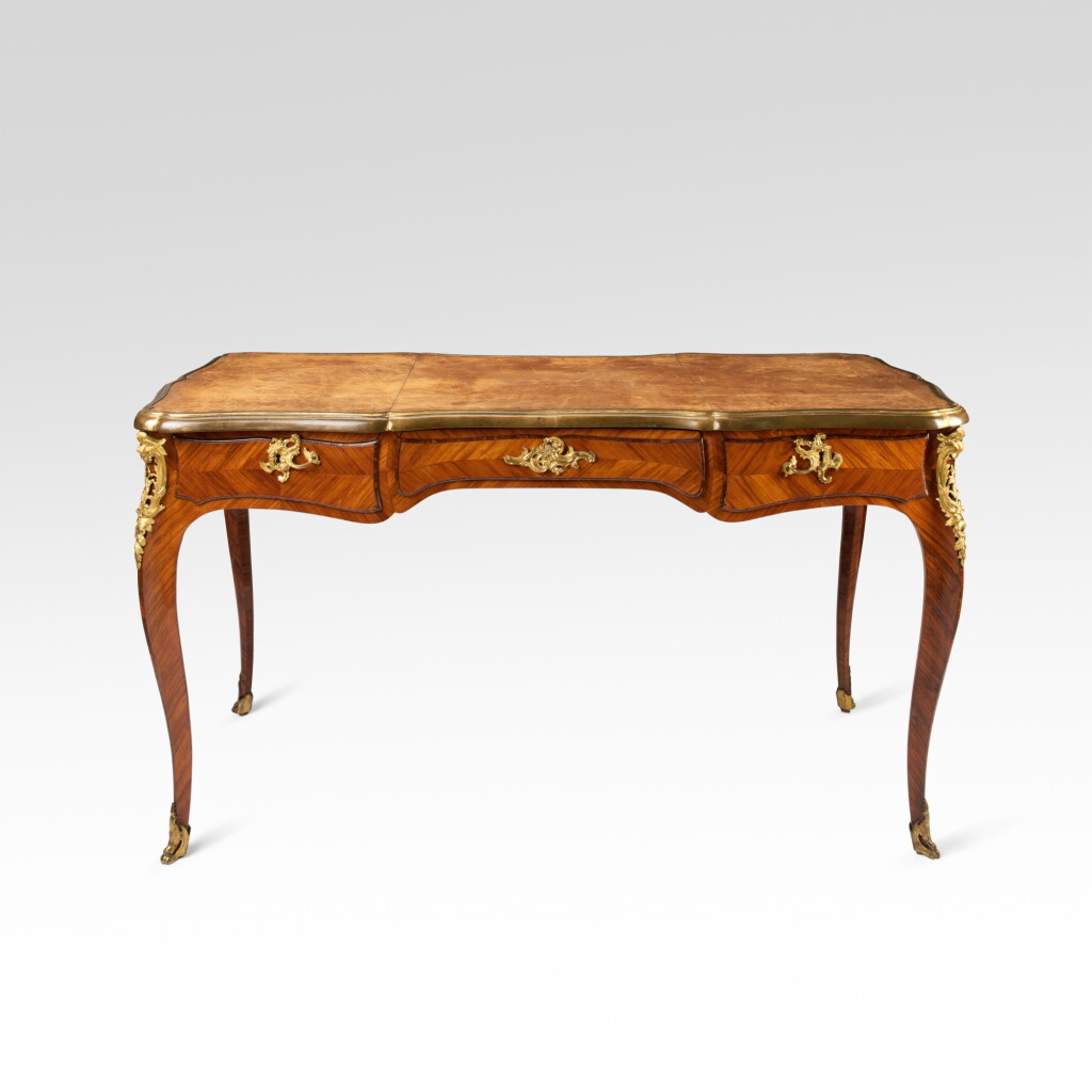 View full screen - View 1 of Lot 254. An Italian kingwood and tulipwood bureau plat, Genoa, circa 1760.