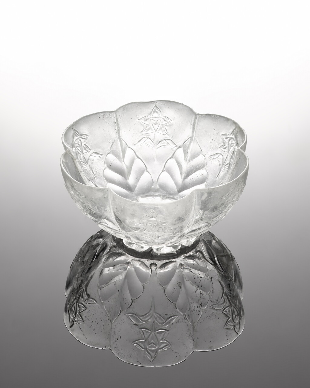 View full screen - View 1 of Lot 122. A carved rock crystal bowl, India, Mughal, circa 1700.