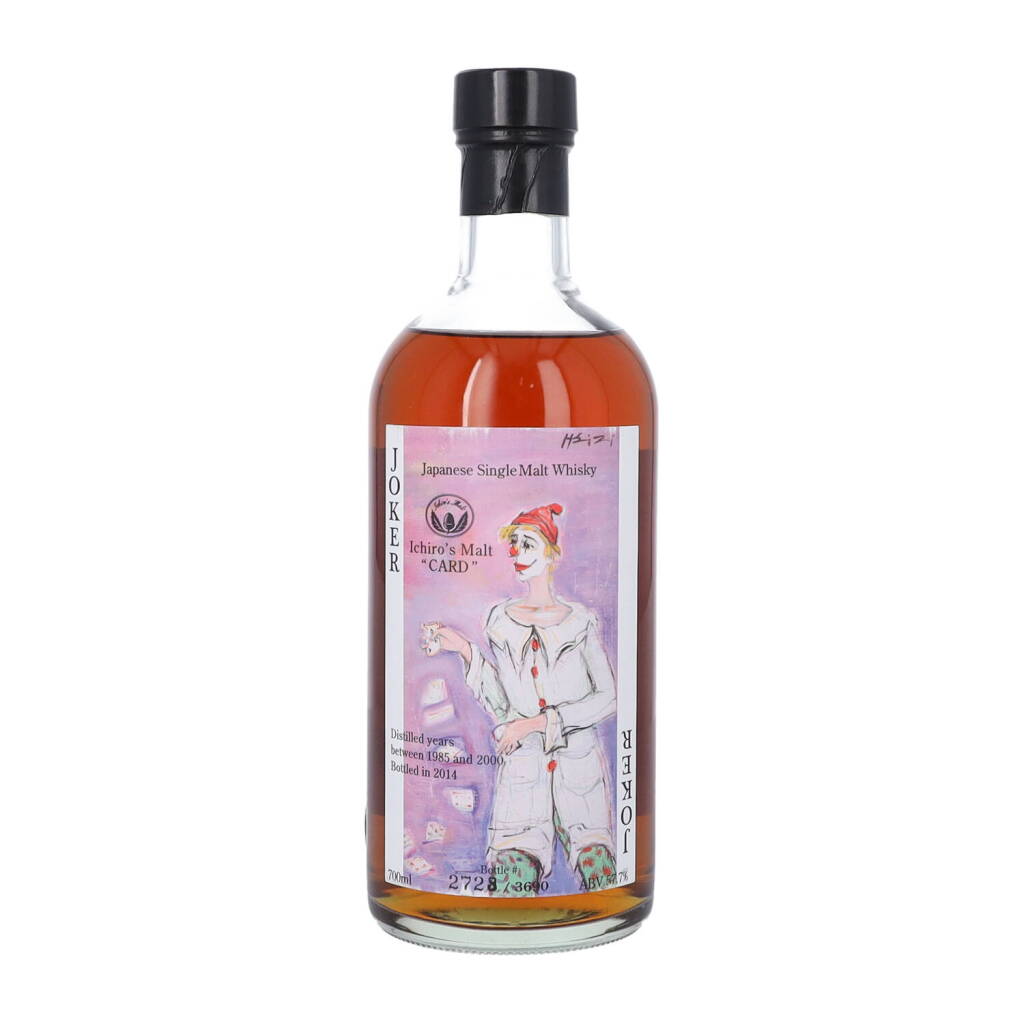 View full screen - View 1 of Lot 5427. Hanyu Ichiro's Malt Card Series The Coloured Joker 57.7 abv (1 BT70) .