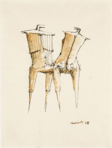 View full screen - View 1 of Lot 229. Study for Encounter.