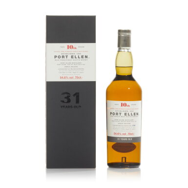 View full screen - View 1 of Lot 241. Port Ellen 10th Annual Release 31 Year Old 54.6 abv 1978 (1 BT70).