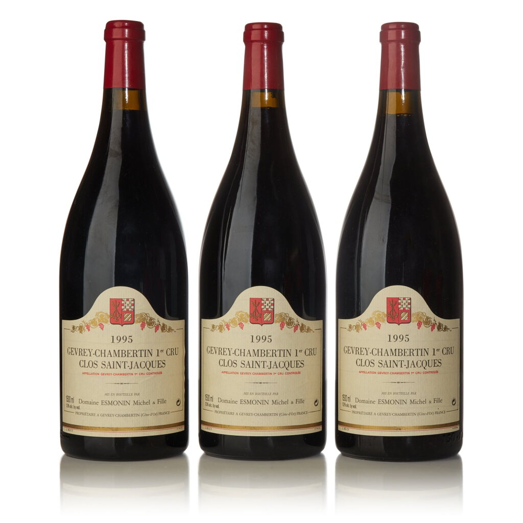 View full screen - View 1 of Lot 166. Gevrey Chambertin, Clos St. Jacques 1995 Esmonin, Michel et fille (6 MAG).