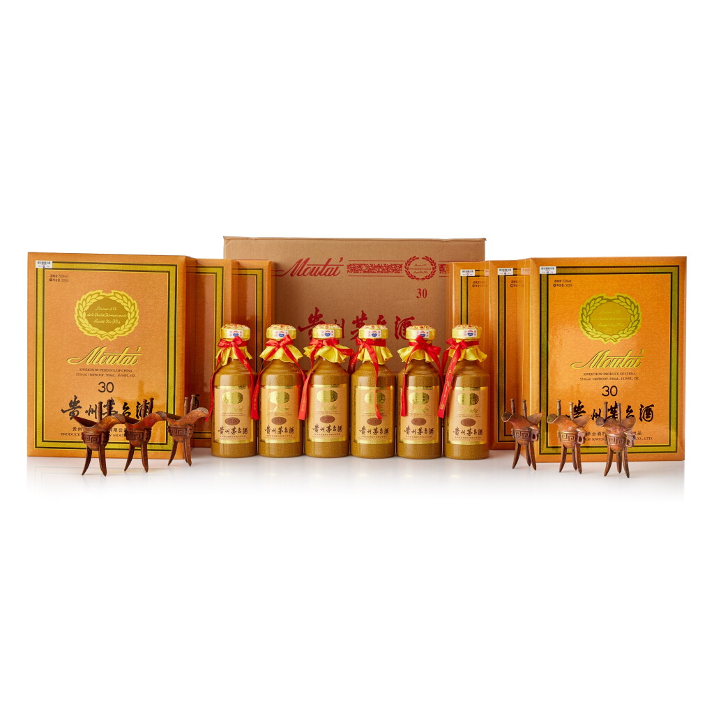 View full screen - View 1 of Lot 9228. 2022年產 30年貴州茅台酒 (原箱) Kweichow Moutai Aged 30 Years 2022 (6 BT50).