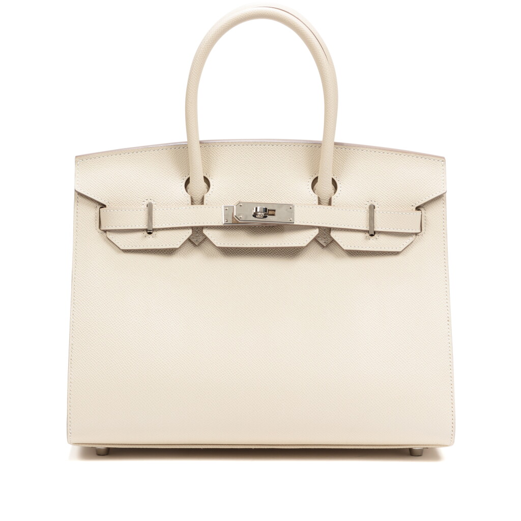 View full screen - View 1 of Lot 682. Craie Epsom Birkin 30 Sellier Palladium Hardware, 2022.