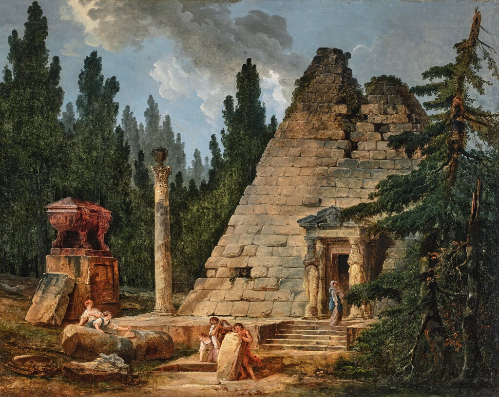View full screen - View 1 of Lot 31. Capriccio with the Pyramid of Maupertuis.
