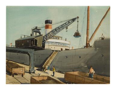 View full screen - View 1 of Lot 111. PAUL SAMPLE | IRON ORE DERRICK, PENNSYLVANIA.