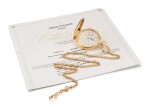 PATEK PHILIPPE | REFERENCE 983-001, A YELLOW GOLD HUNTER CASE WATCH WITH POWER RESERVE INDICATION AND MATCHING CHAIN, CIRCA 2017