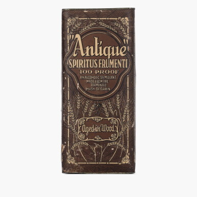 View full screen - View 1 of Lot 2382. Antique Spiritus Frumenti 100 Proof 1917 (1 Bottle Pint).