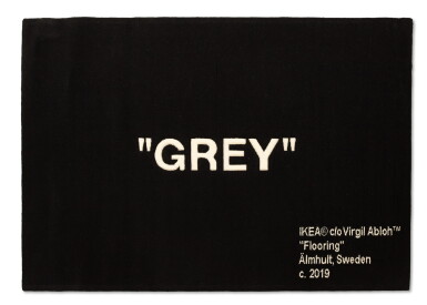 View full screen - View 1 of Lot 807. Virgil Abloh x IKEA "GREY" Rug.