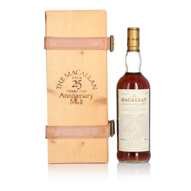 View full screen - View 1 of Lot 1029. The Macallan 25 Year Old Anniversary Malt 43.0 abv 1971 (1 bt 75cl).