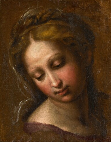 View full screen - View 1 of Lot 47. A study of a female head.