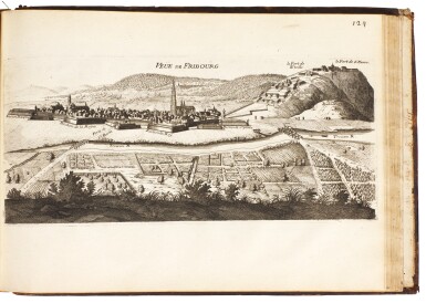 View full screen - View 1 of Lot 163. Fer, Introduction a la fortification, Paris, 1705, contemporary calf.