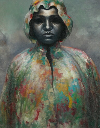 View full screen - View 1 of Lot 141. BIKASH BHATTACHARJEE | Mrs. J in Rain .