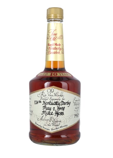 View full screen - View 1 of Lot 5388. Old Rip Van Winkle's 10 Year Old Very Special Stock 90.4 proof 1987 (1 BT75).