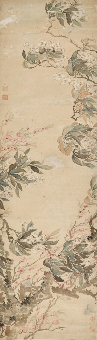 View full screen - View 1 of Lot 199. Attributed to Jiang Tingxi, Blossom in the Spring Breeze.