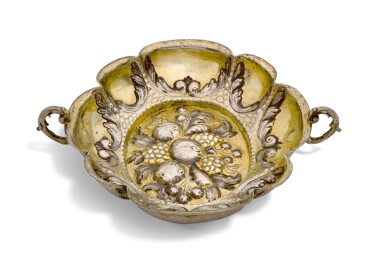 View full screen - View 1 of Lot 18. A German parcel-gilt silver wine taster/sweetmeat dish, possibly Johann Joachim Lutz, Augsburg,, circa 1680.
