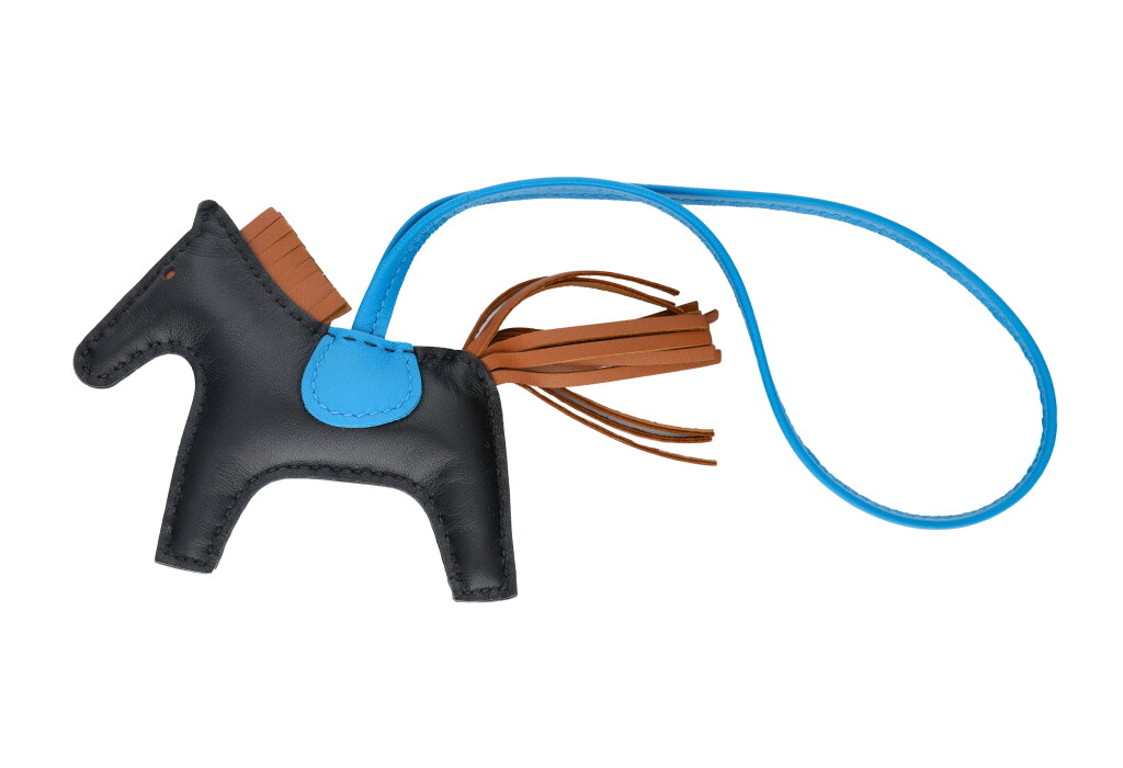 View full screen - View 1 of Lot 134. Black, Blue Zanzibar and Gold Rodeo Charm in Milo Lambskin Leather, 2020.