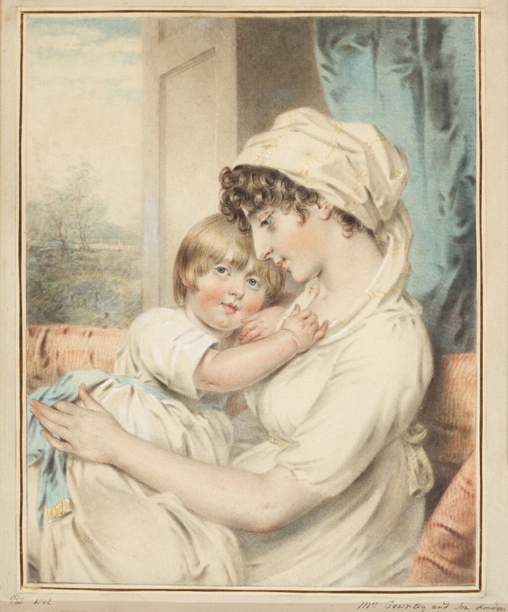 View full screen - View 1 of Lot 204. Portrait of Mrs Townley and her son.