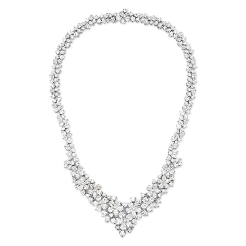 View full screen - View 1 of Lot 80. Diamond 'Carissa' Necklace.