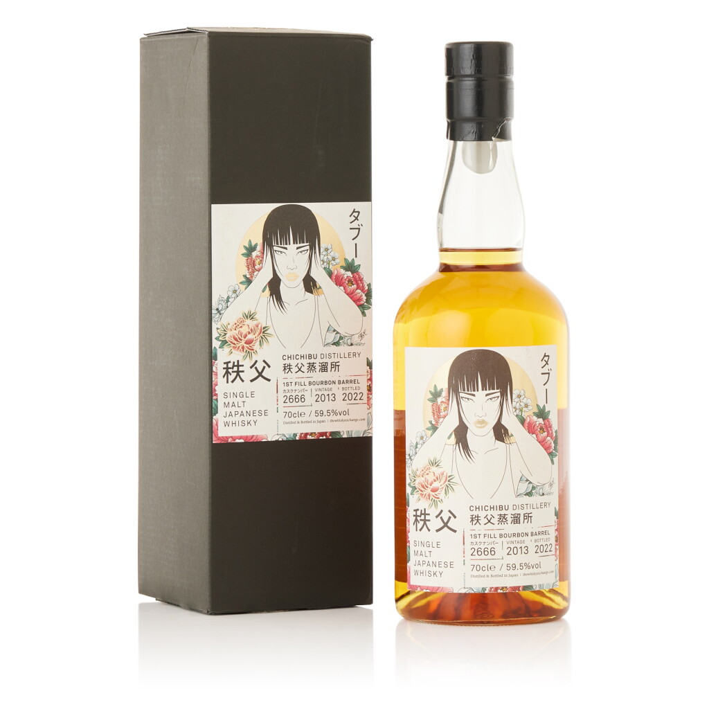 View full screen - View 1 of Lot 9110. 秩父 Chichibu 1st Fill Bourbon Barrel #2666 for TWE 59.5 abv 2013 (1 BT70).