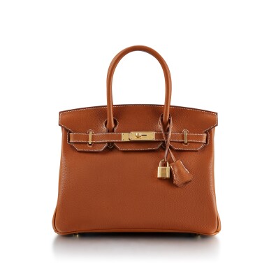 View full screen - View 1 of Lot 8316. Gold Barenia Faubourg Birkin 30 Gold Hardware, 2021 .