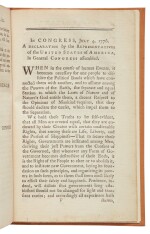 Declaration of Independence | The first book-form printing of the Declaration of Independence