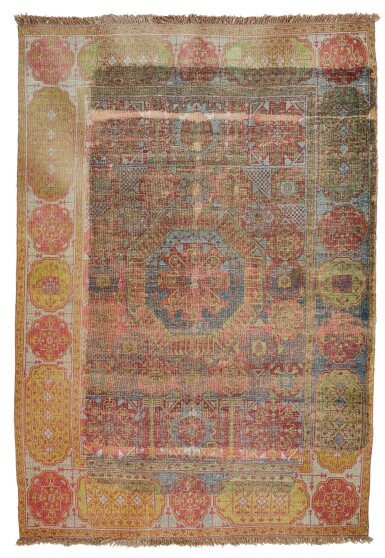 View full screen - View 1 of Lot 131. A Mamluk rug, Egypt, early 16th century.