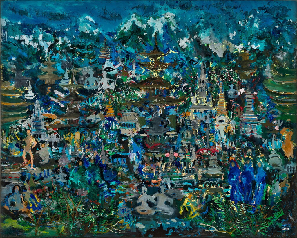 View full screen - View 1 of Lot 716. Arie Smit 阿瑞·史密特 | A Temple Complex 寺廟.