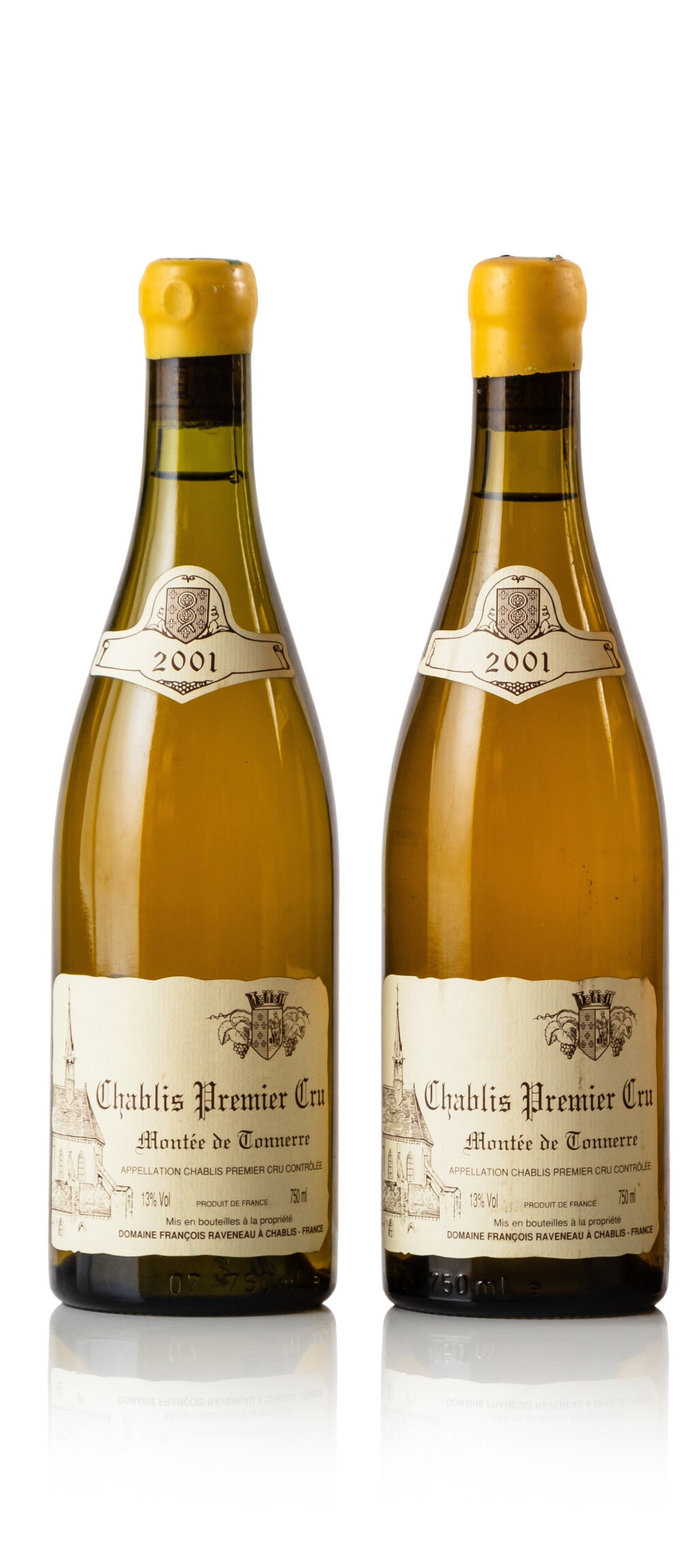 View full screen - View 1 of Lot 620. Chablis, Montée de Tonnerre 2001 Domaine Raveneau (2 BT).