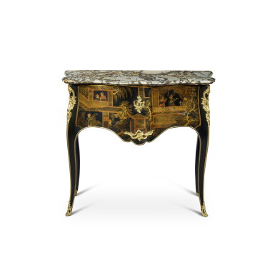View full screen - View 1 of Lot 1022. A Louis XV Gilt-Bronze Mounted Vernis Martin Commode, Circa 1745.
