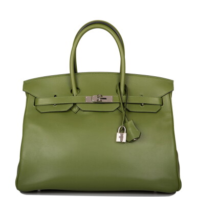 View full screen - View 1 of Lot 66. Pelouse Birkin 35cm in Swift Leather with Palladium Hardware, 2009.