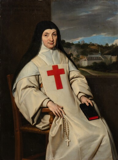 View full screen - View 1 of Lot 26. Portrait of Sister Angélique Arnauld, Abbesse de Port-Royal.