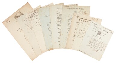View full screen - View 1 of Lot 88. French Revolution—Louis XVI | A collection of letters and documents relating to the King's imprisonment, 1792-1793.