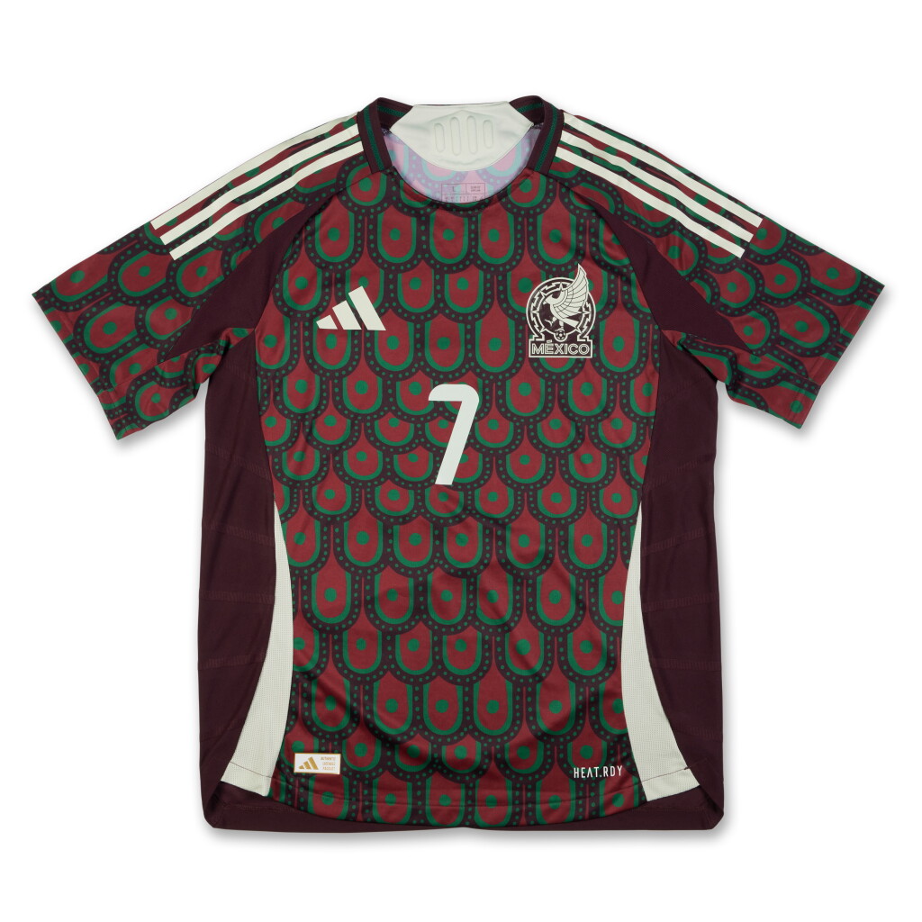 View full screen - View 1 of Lot 49. Luis Romo 2024 Mexico National Team Match Worn Shirt.