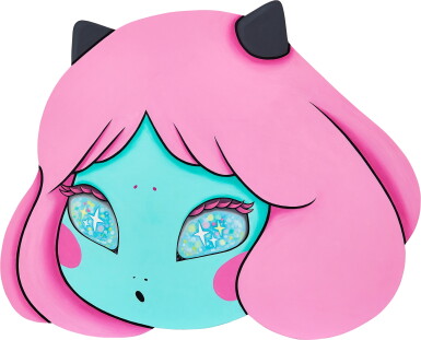 View full screen - View 1 of Lot 1154. Cosmic Girl Head | 宇宙少女頭.