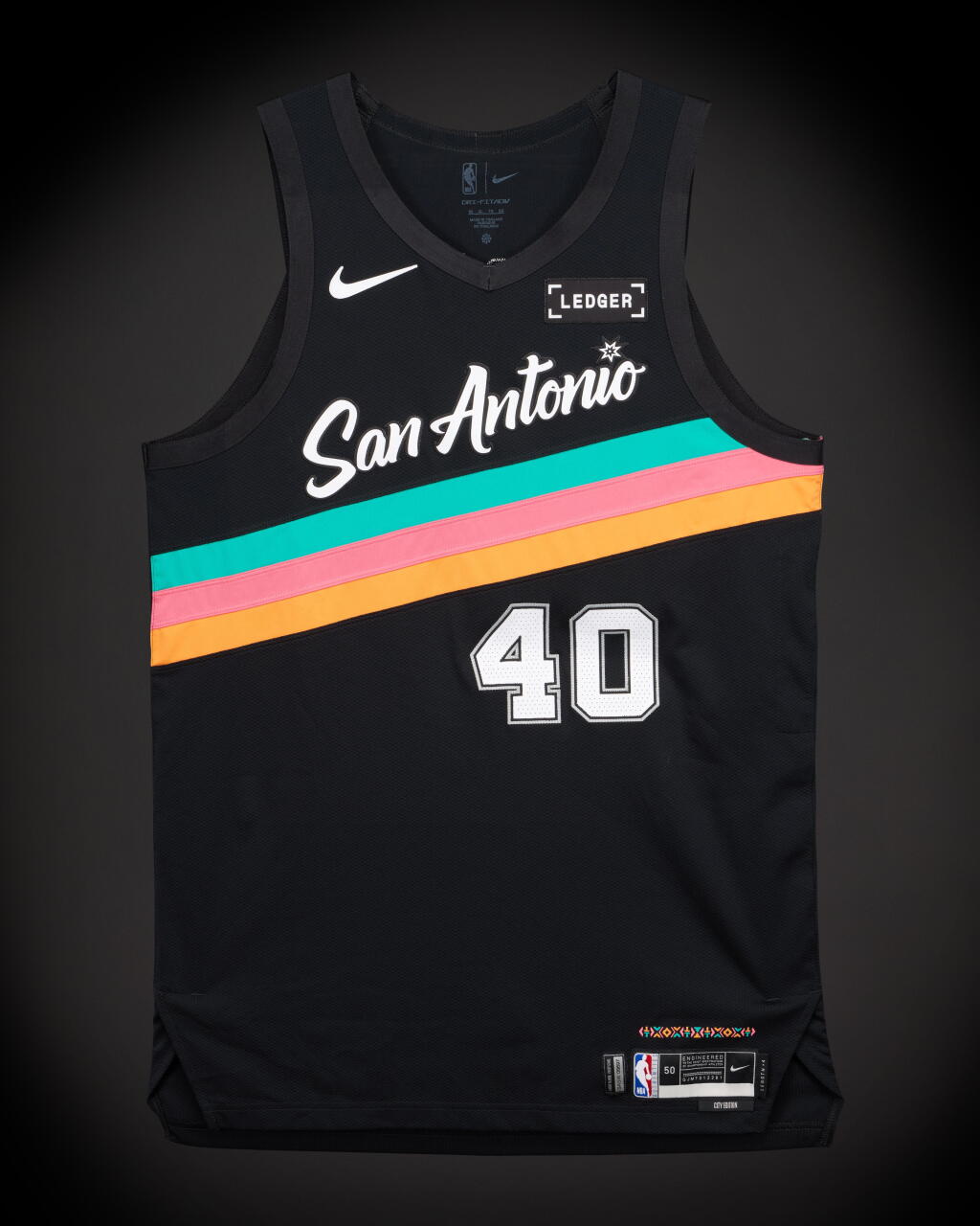 View full screen - View 1 of Lot 30. Harrison Barnes San Antonio Spurs 2026 NBA Playoffs Western Conference Round 1 Game Worn City Edition Jersey | Game 1 | Matched to 2 Games.